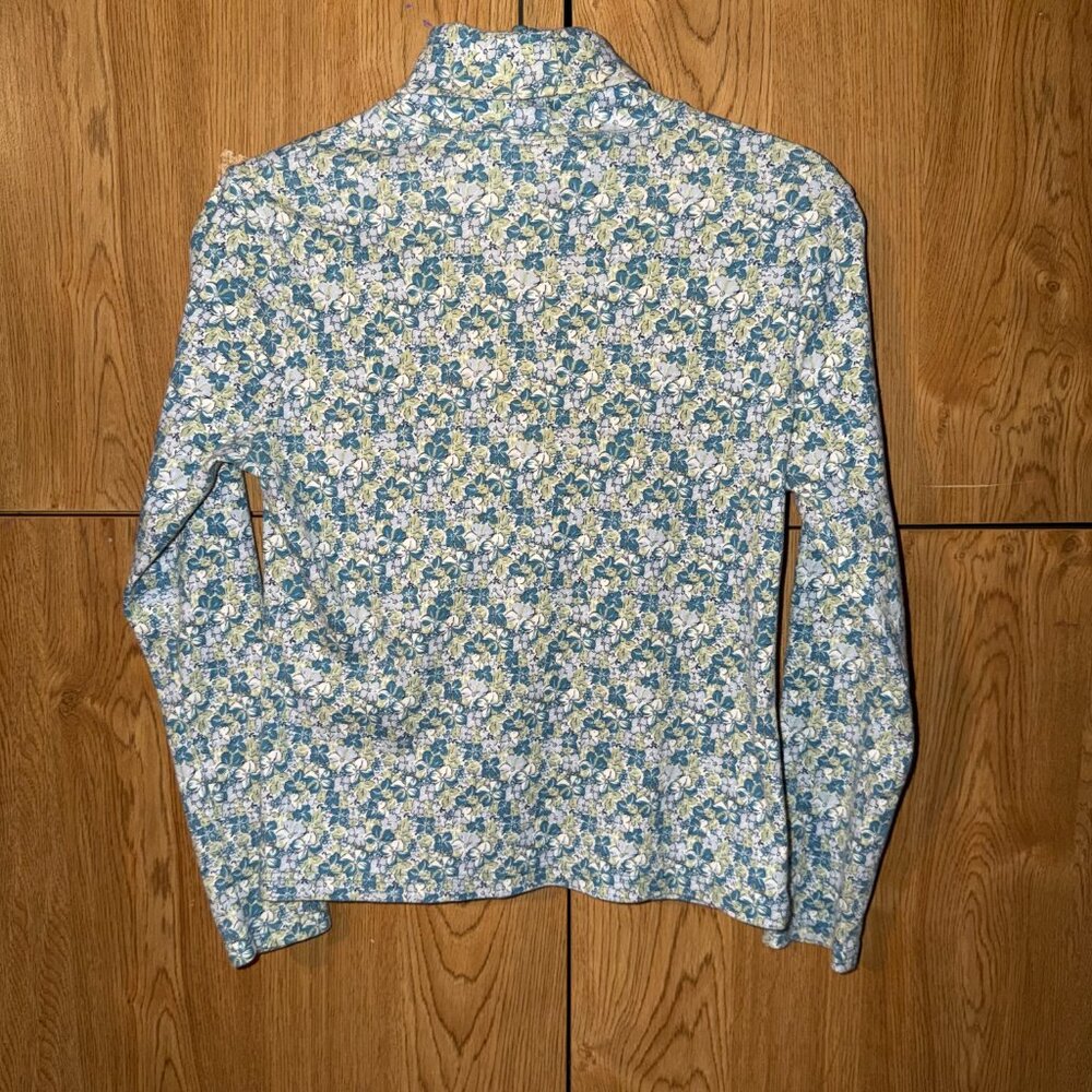 vintage l.l. bean floral long sleeve - Picture 4 of 7
